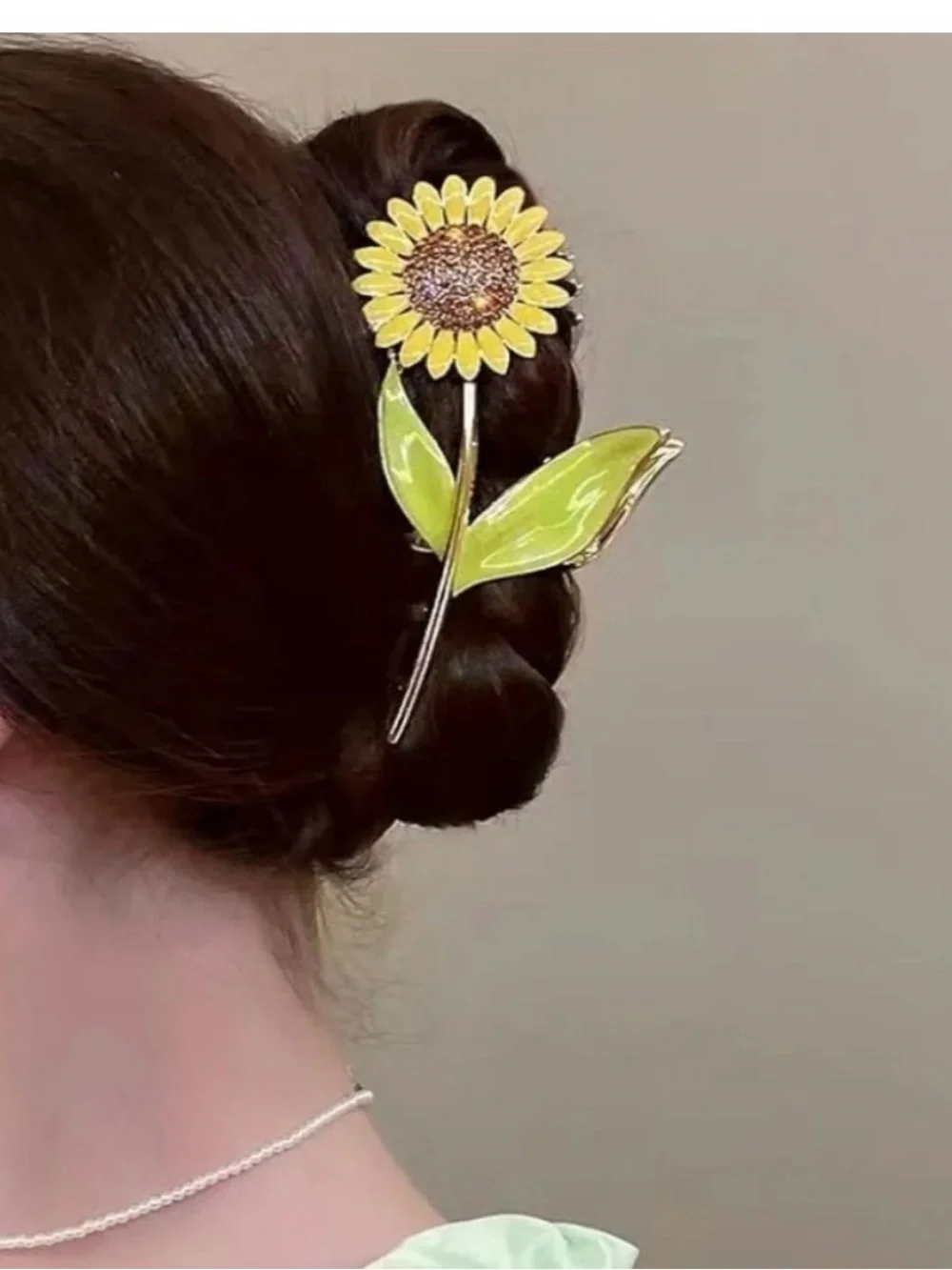 Women’s Floral Hair Clips - Yellow Sunflower & Pink Calla Lily Set NEW